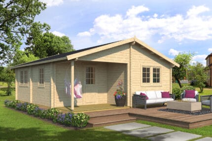 ARLANZON A - Casa de madera de 43,6 m²