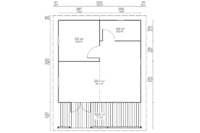 Plano arquitectónico detallado de una vivienda moderna de Grupo Tene, mostrando distribución de habitaciones y dimensiones.