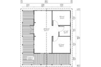 Plano arquitectónico de una oficina moderna de Grupo Tene con distribución de espacios y dimensiones precisas.